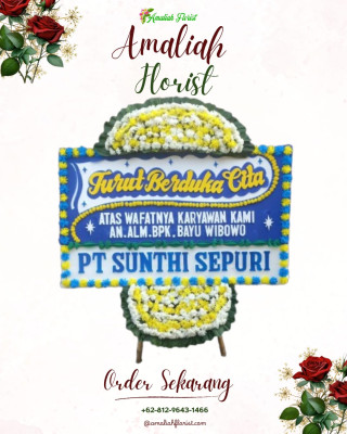Papan Bunga Duka di Sitamiang Baru