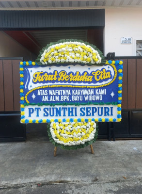 Papan Bunga Duka di Sitamiang Baru