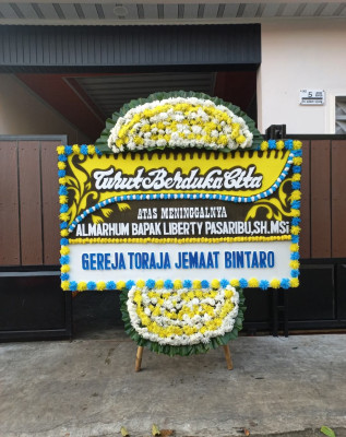 Papan Bunga Duka di Sitamiang Baru